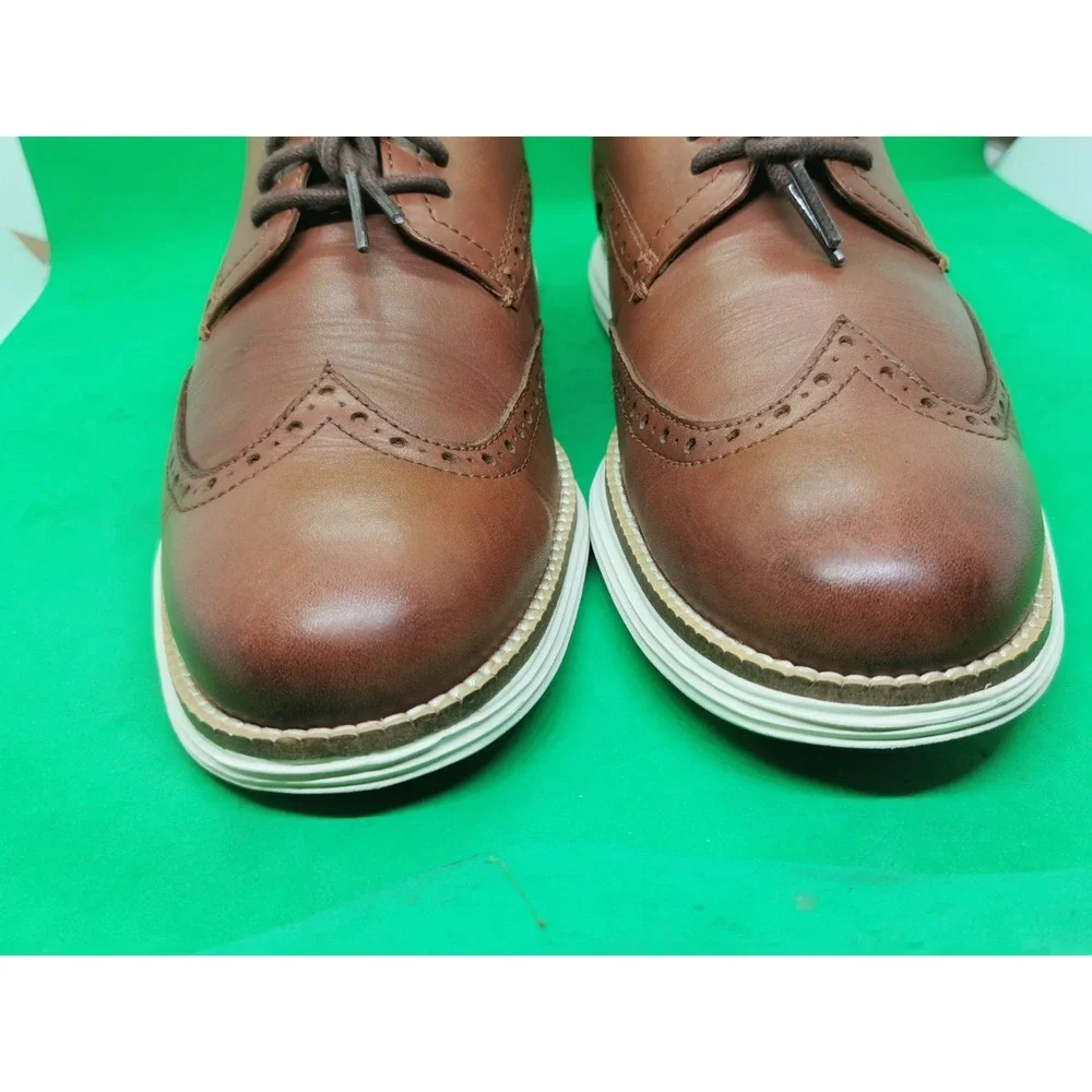 Cole Haan Men's Original Grand Wingtip Oxford Brown Shoes C26471 Siz 9M Woodbury